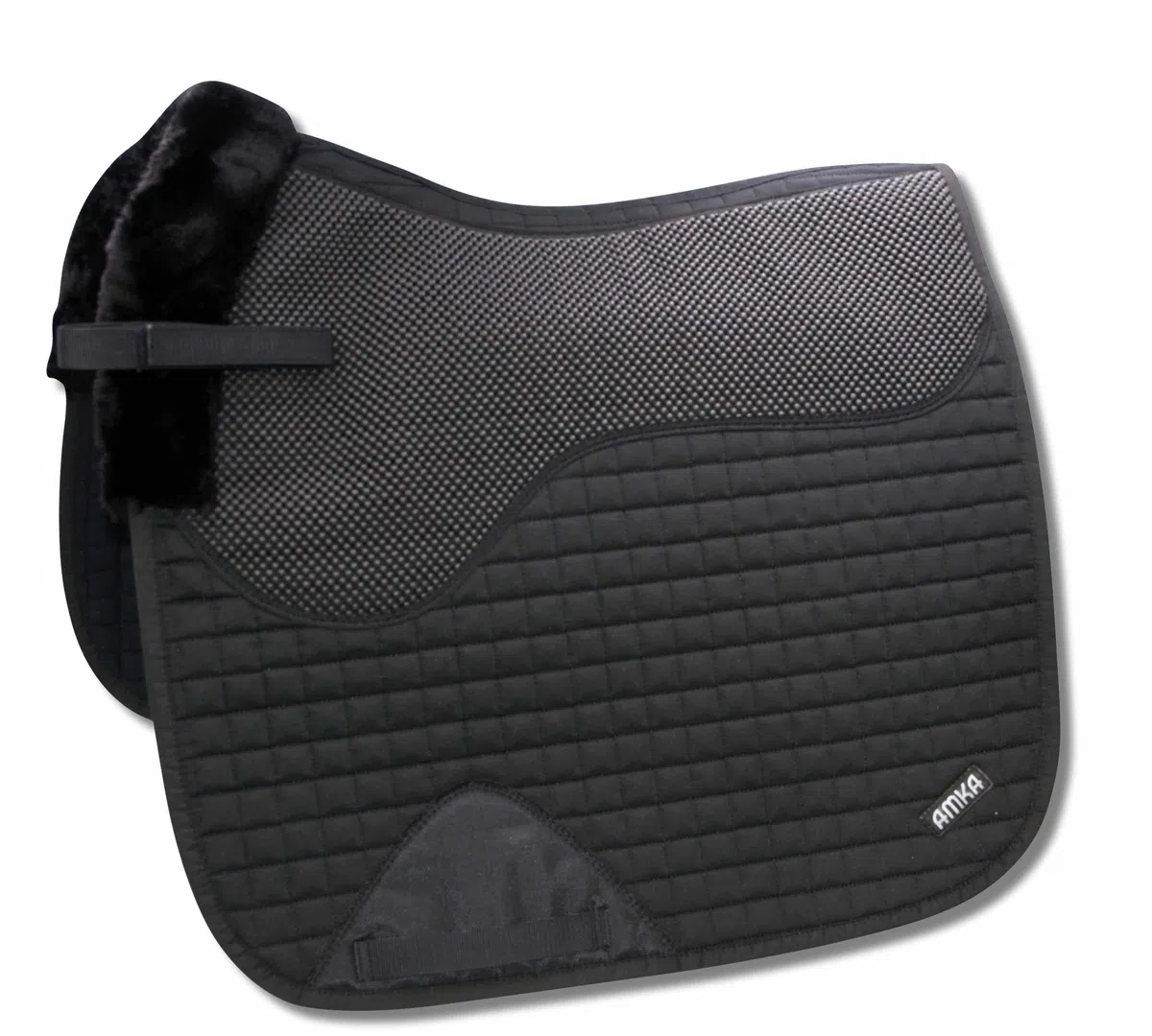 AMKA Anti-Rutsch Schabracke Anti-Slip Sattelunterlage mit integrierter Anti-Rutsch Auflage Dressur