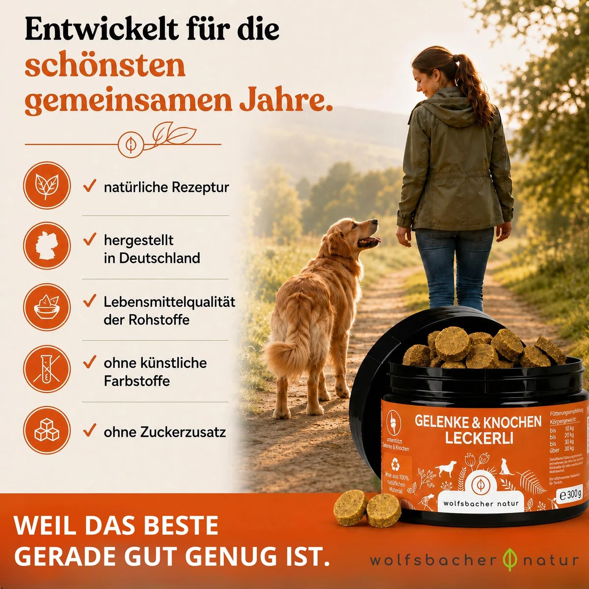 Gelenktabletten für Hunde als Snack | Gelenke & Knochen Leckerli 2 x | Mit Grünlippmuschel & MSM | Gelenkschutz, Knorpelpflege & Knochenaufbau | Unterstütz Gelenke und Knochen