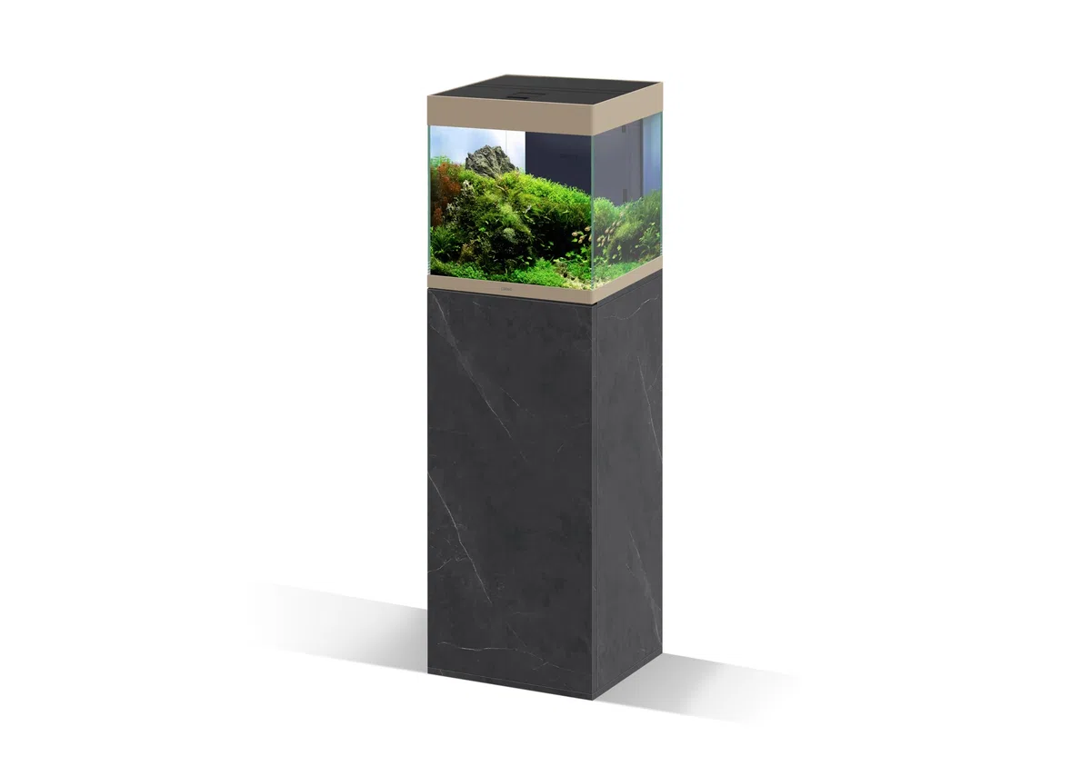 CIANO, Emotions Pro 40 Marmor-Möbelstück für Aquarien, 95 x 40 x 40 cm, aus Holz, Halterung mit 1 Tür und Aufbewahrungsfach, Aquarienmöbel für Fische, hergestellt in Portugal