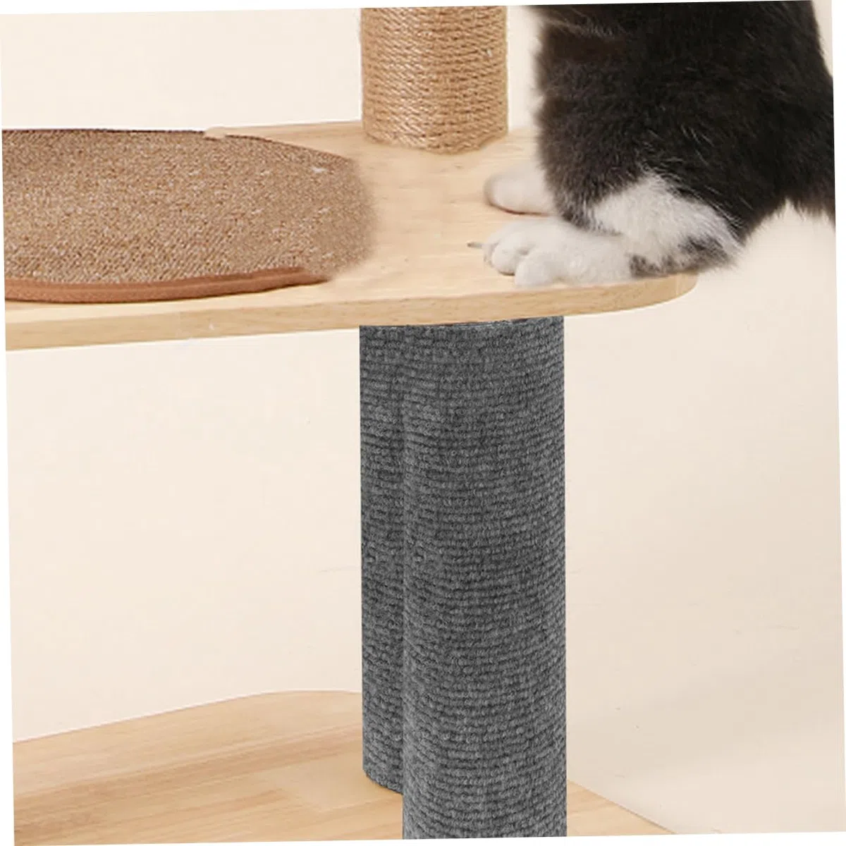 INOOMP 8stücke Selbstklebende Kratzmatte Für Katzen Trimmbares Kratzbrett Aus Geeignet Für Möbel Und -Schutz Ergonomisches Design Für Katzenpflege