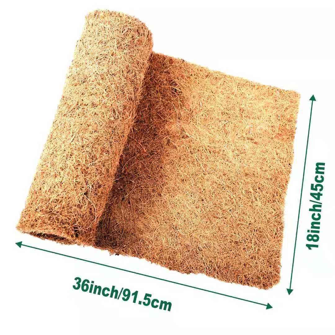 Tortoise Bedding Reptilien-Teppich, natürliche Kokosfaser-Matte, 91.4x45.7 cm, Teppich für Bartdrachen, 2 Stück, Terrarium-Teppich, Terrarium-Auskleidung für Haustiere, Eidechse, Leguana, Schildkröte