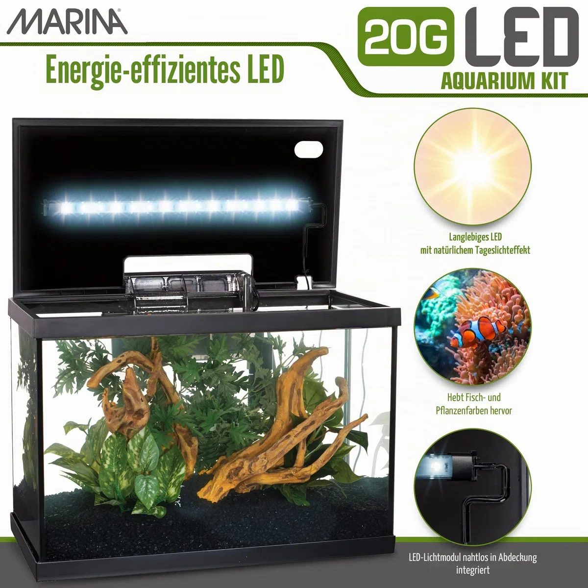 Marina LED-Aquarium-Set