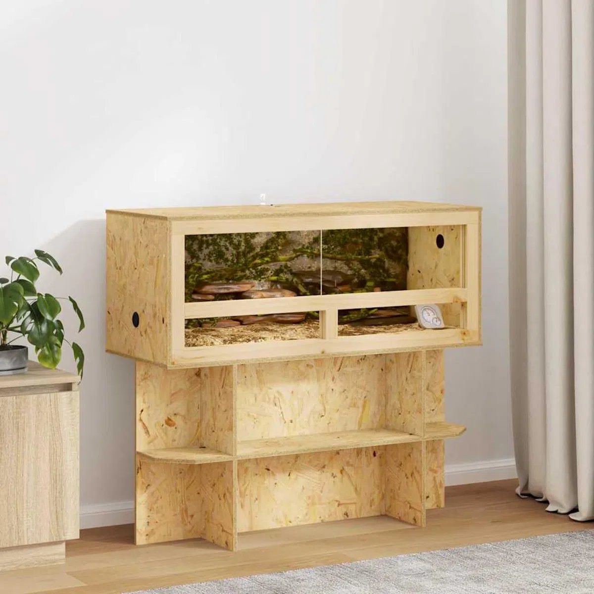 OSB Terrarium Reptilien & Nagetiere - Holz & gehärtetes Glas, für einladende Umgebung Model876725
