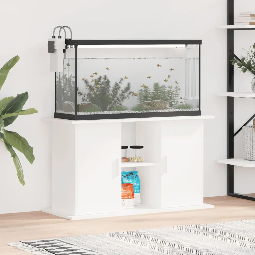 ZEYUAN Aquariumständer Weiß 101x41x58 cm Holzwerkstoff, Aquarium Unterschrank, Aquarium Schrank, Aquariumschrank, Aquarium Tisch, Aquarium Stands 833607