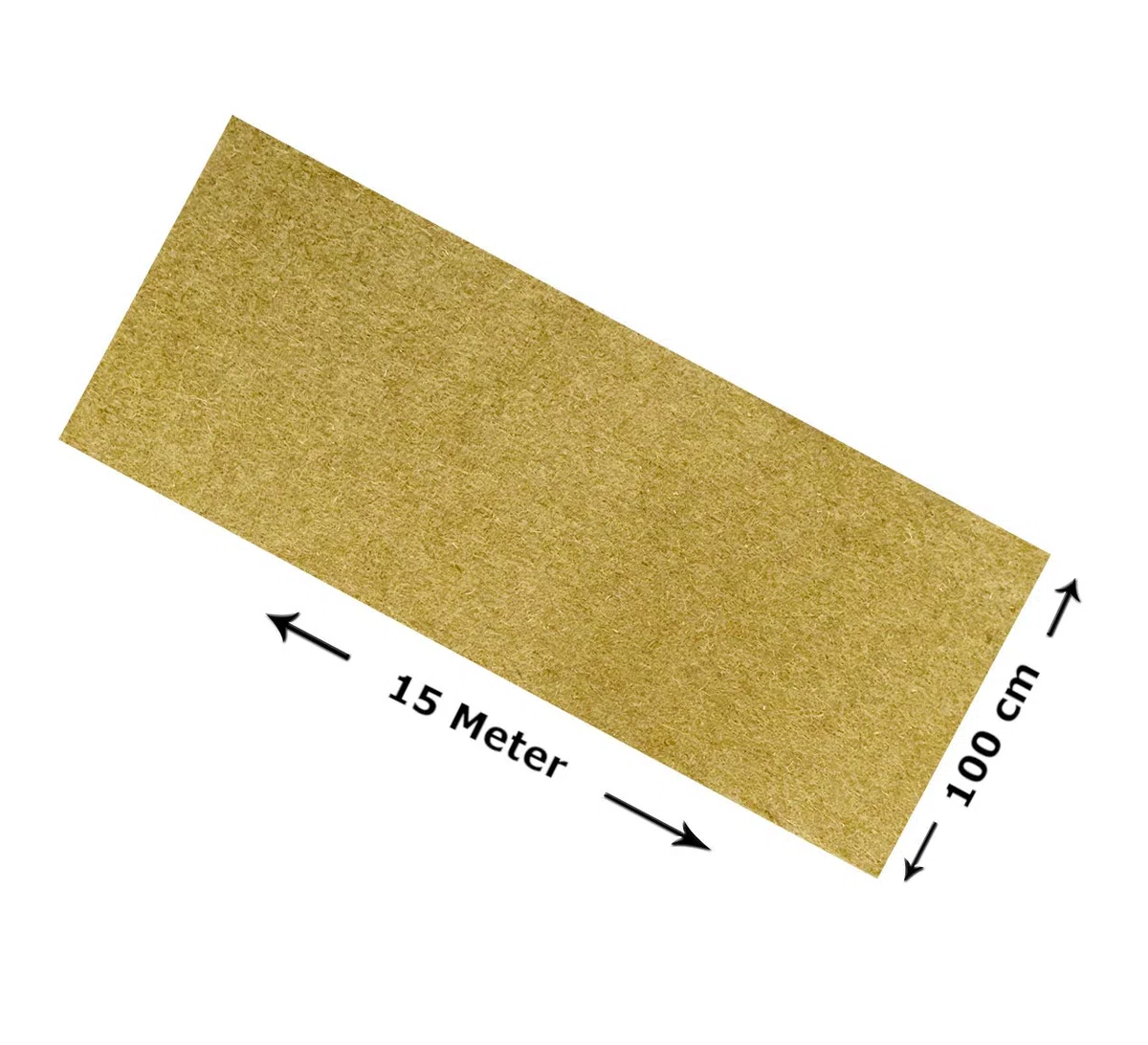 Nagerteppich 100% Hanf, Meterware, 1 m x 15 m x ca. 1 cm dick, Nagermatte, Hanfmatte für Kaninchen,Meerschweinchen, Nager,Hemp mat