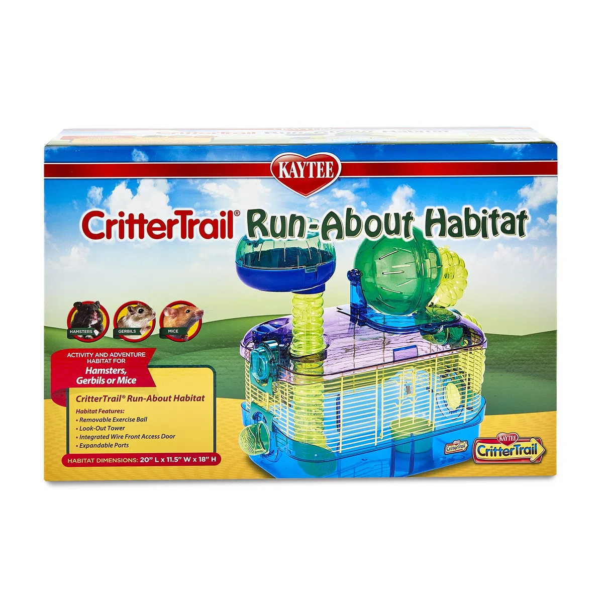 Kaytee CritterTrail Run-About-Habitat für Kleintiere wie Hamster, Rennmäuse und Mäuse