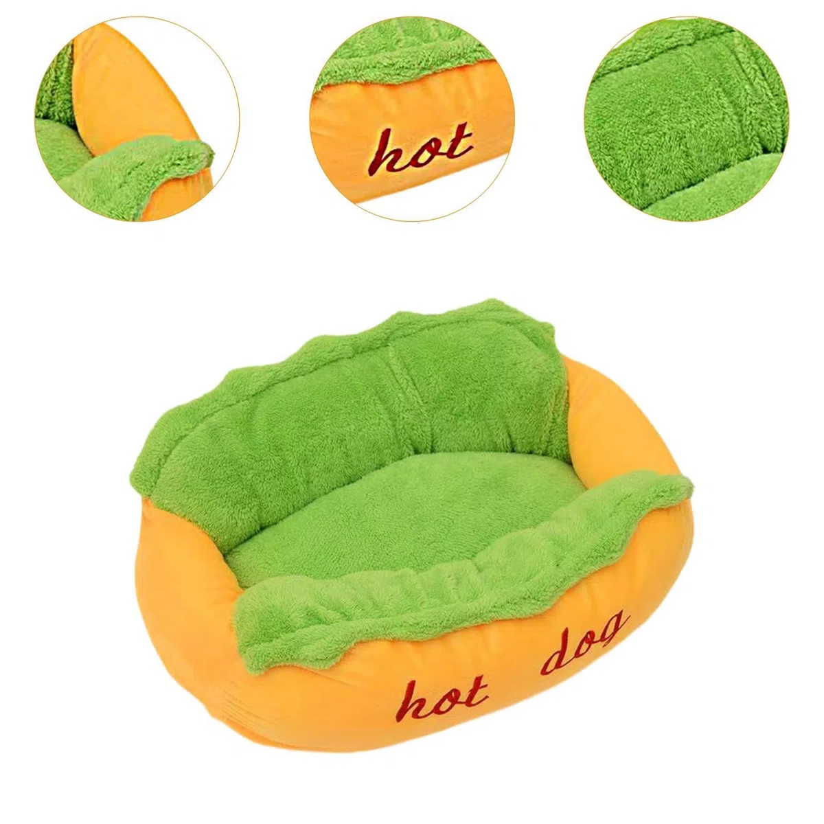 Harilla Hundebett/Zwinger, waschbar, bequem, vielseitig verwendbar, Haustiermatte für Wohnungskatzen, tragbares, warmes Winternest, Haustierbett, XL 90 X 69 X 20 cm