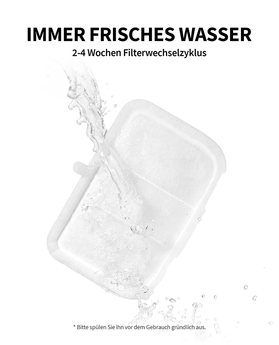 PETKIT EVERSWEET MAX Filter,Aktivkohle, Hocheffiziente Filtration,5pcs für Katzen Hunde Trinkbrunnen