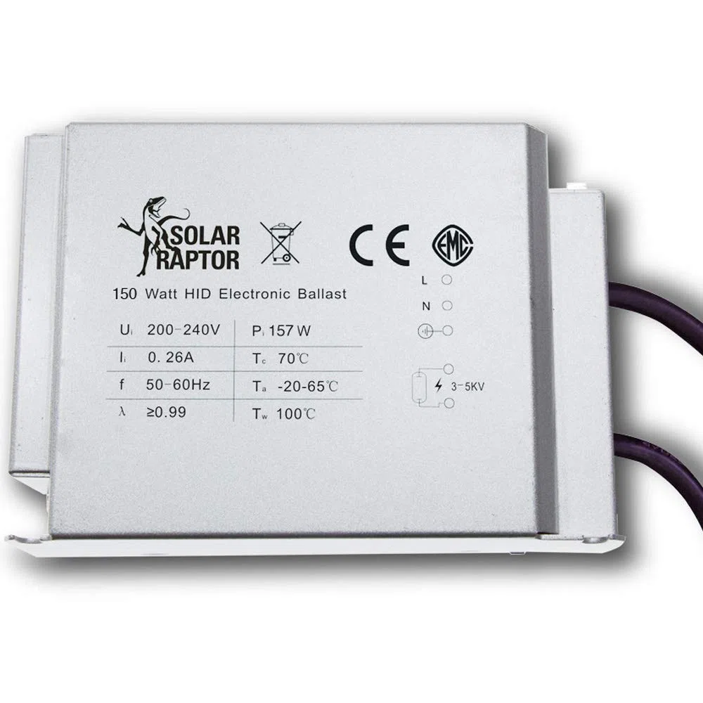GmbH SolarRaptor EVG 150 Watt Elektronisches Vorschaltgerät für HID-Lampen bis 150 Watt, Terrarienstrahler