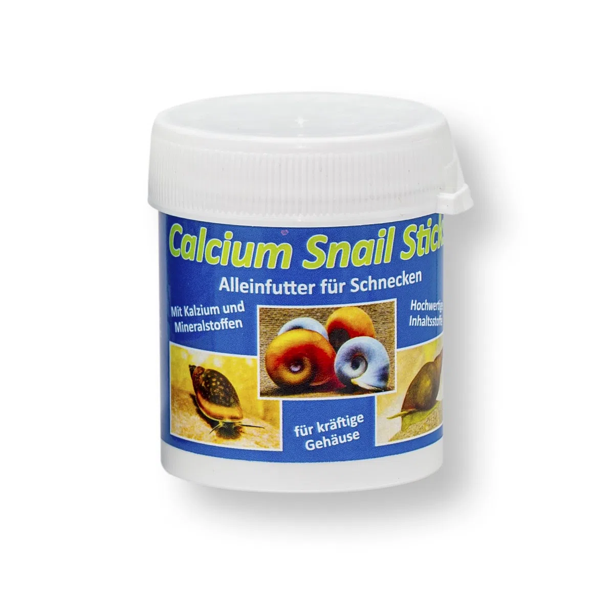 Calcium Snail Sticks - Futtersticks für Schnecken als Alleinfutter mit Kalzium und Vitaminen für kräftige Schneckenhäuser, 45g