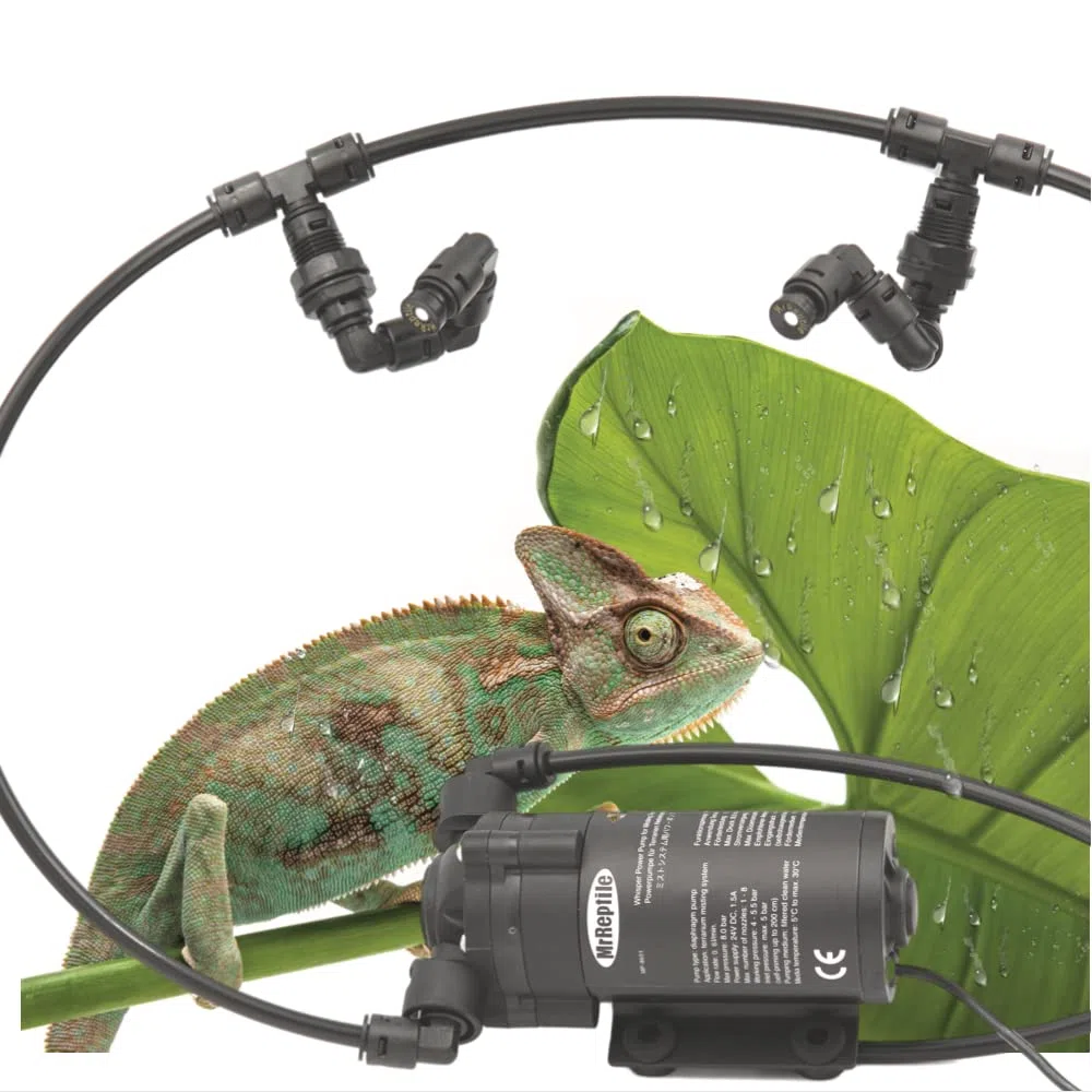 MRREPTILE Reptiliennebel, Nebelsystem für Reptilien Terrarium, Mister für Chamäleon Schildkröte Eidechse, MS200 Mister Neue Version, Tank Mister