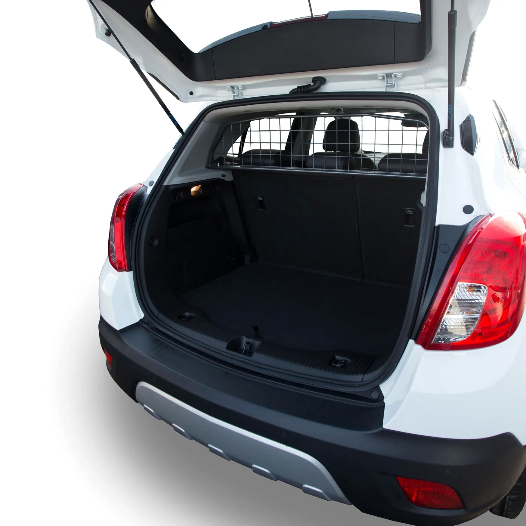 TRAVALL Hundegitter für Opel Mokka (2012-2020) fahrzeugspezifisches Trenngitter Auto Kofferraum Auto Hundegitter aus Stahl für sicheren Transport TDG1345