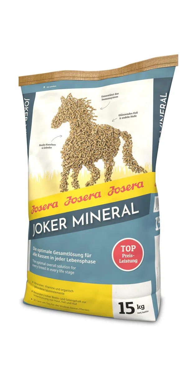 JOSERA Joker Mineral 15 kg Premium Pferdefutter Mineralfutter für alle Rassen