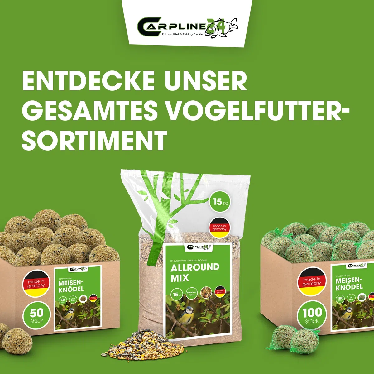 Kolbenhirse gelb 15 Kg - Ganzjähriges Vogelfutter - Für Ziervögel & Wildvögel