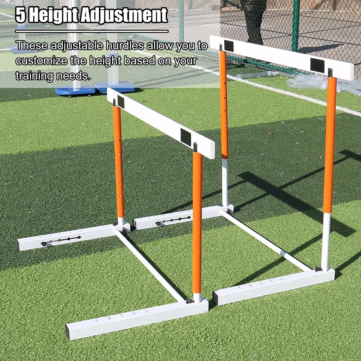 Generisch Verstellbares Hürdenset für Leichtathletik, Fußball und Agility-Training im Freien