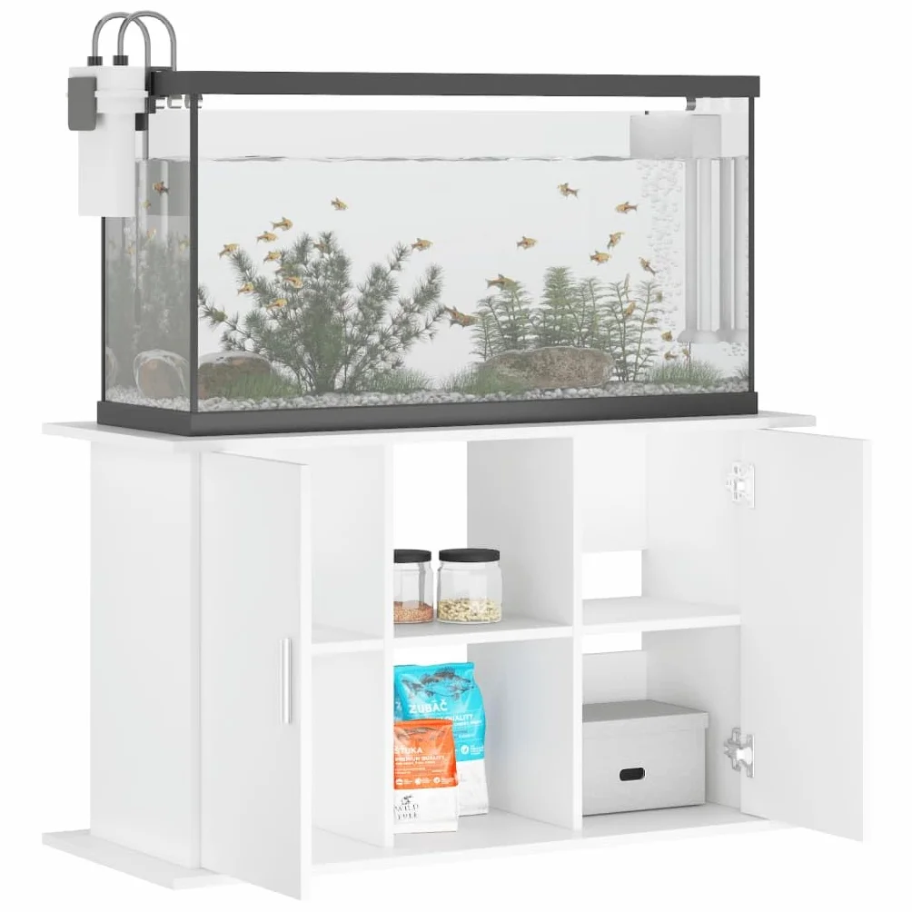 ZEYUAN Aquariumständer Weiß 101x41x58 cm Holzwerkstoff, Aquarium Unterschrank, Aquarium Schrank, Aquariumschrank, Aquarium Tisch, Aquarium Stands 833607