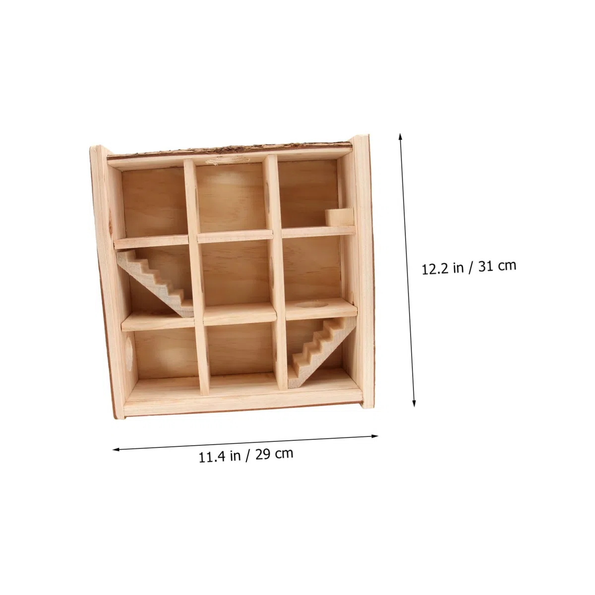 Holz Labyrinth Spielzeug für Hamster mit Sicherheitsfunktion und Kugelgang