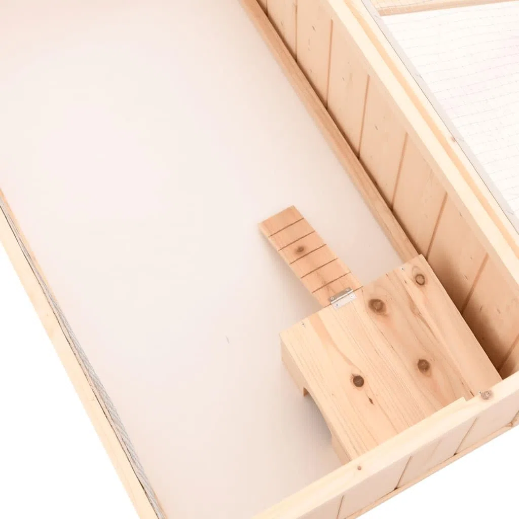 Festnight Hamsterkäfig Meerschweinchen Käfig Kleintierkäfig Rattenkäfig Hamster Käfig 104x52x38 cm Hamsterkäfig Holz Kleintierstall Massivholz Tanne