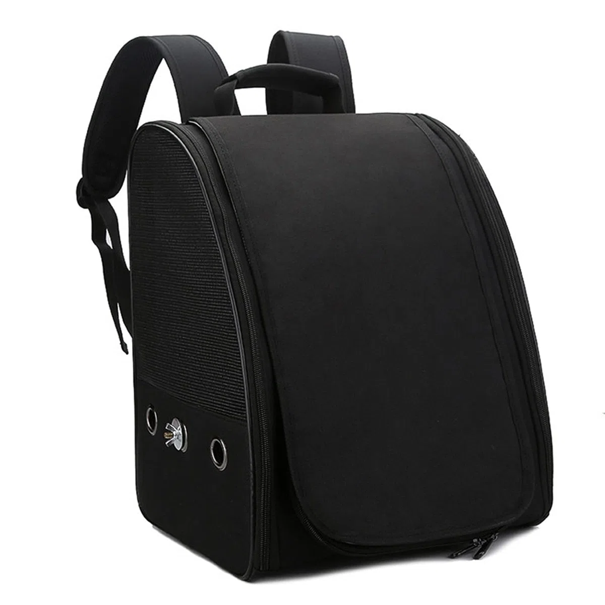 Vogel Reise Rucksack Tasche Licht Vogel Tragetasche Pet Bag Lightweight Atmungsaktive transparente Vogelkäfigträger for Outdoor-Reise (Color : Black)