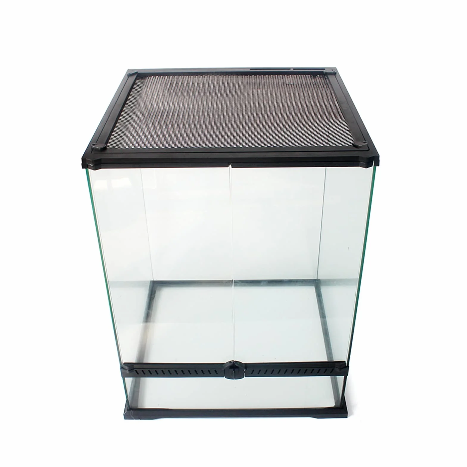 Reptilien-Terrarium, Glas, transparente Futterbox, Zuchtbox für Reptilien und Amphibien, Insekten, Spinne, Schildkröte, Schlange (60 x 45 x 90 cm)