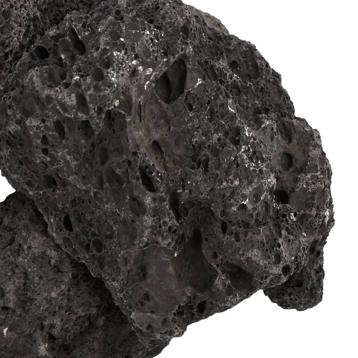 Homgoday Lavagranulat 25 kg Schwarz 10-30 cm Vulkangestein für Aquarium Dekoration natürlicher biologischer Filter Süßwasser Salzwasser Gartengestaltung 155326