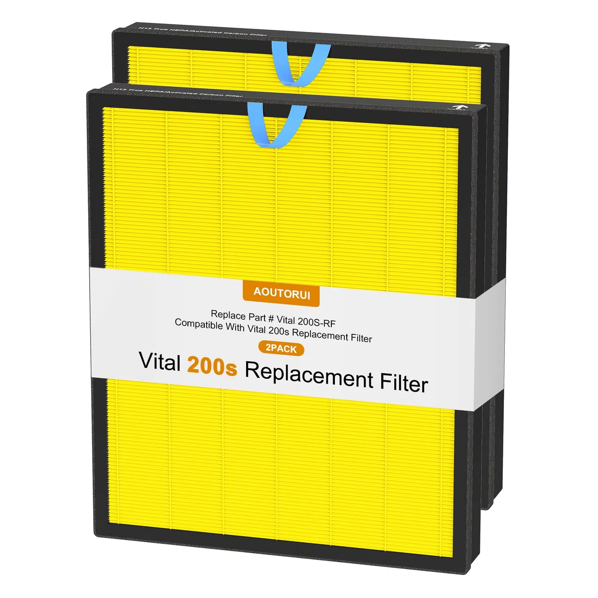 Vital 200S Haustierpflege-Ersatzfilter für LEVOIT Vital 200S und Vital 200S-P Luftreiniger, effizienter Feinstaub-Aktivkohlefilter, c, 2er-Pack