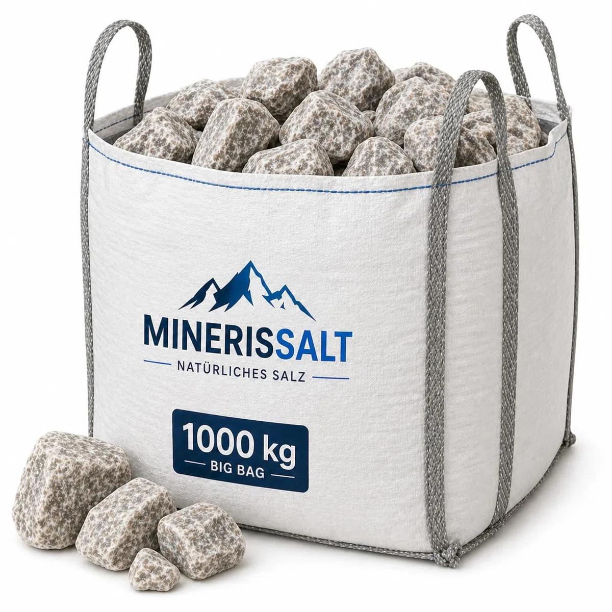 Premium Mineral-Leckstein für Nutztiere & Wildtiere – laborgeprüft für Rinder, Pferde, Schafe, Ziegen & Wild (1000 Kg, Ohne Aufhängeseil)