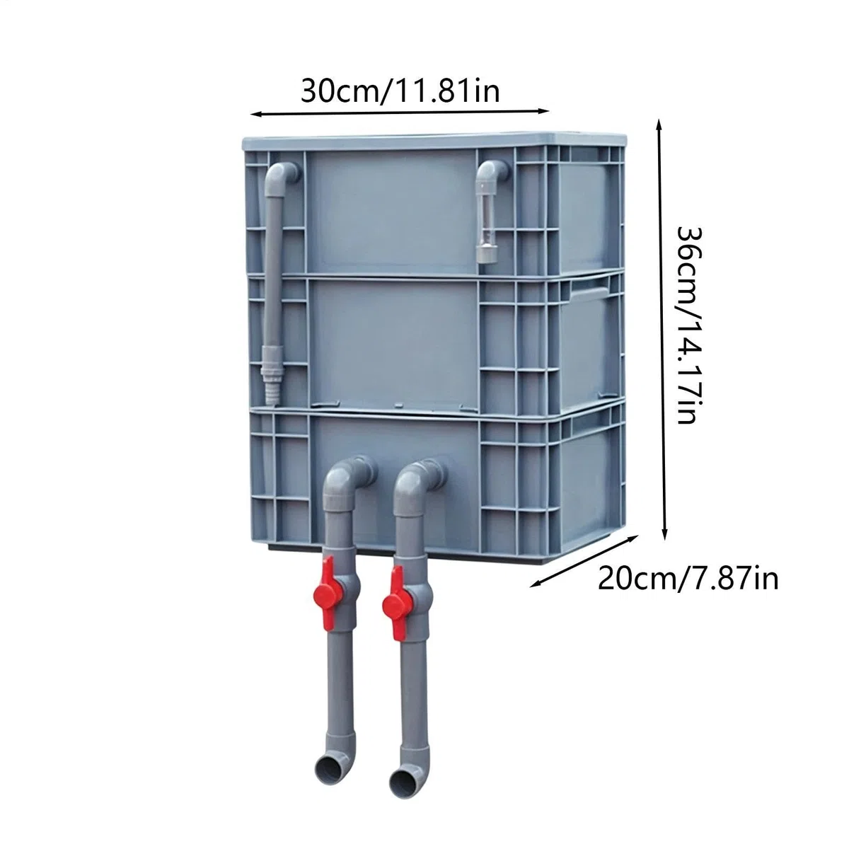 Generisch Aquarium Filter Für Aquarien Robuste Leise Umwälzpumpe | Schildkrötenbecken-Filter Wasserzyklus-Box-Kit für Süßwasser und Salzwasser, Hof und Teiche, kommerzielle, Haushalte,