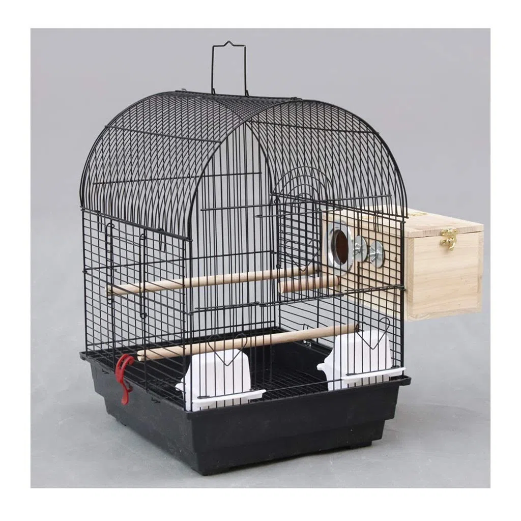 Vogelkäfig Tragbare kleine Vögel Reisekäfig Spaß Metall Vogelkäfig Großer Papagei Vogelkäfig für Nymphensittich Lovebird Vogelkäfig mit Zuchtbox Vogelkäfige Dekor