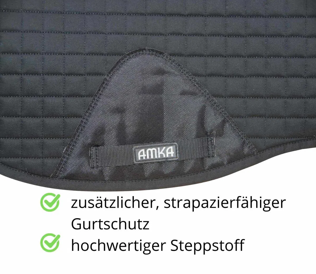 AMKA Anti-Rutsch Schabracke Anti-Slip Sattelunterlage mit integrierter Anti-Rutsch Auflage Dressur