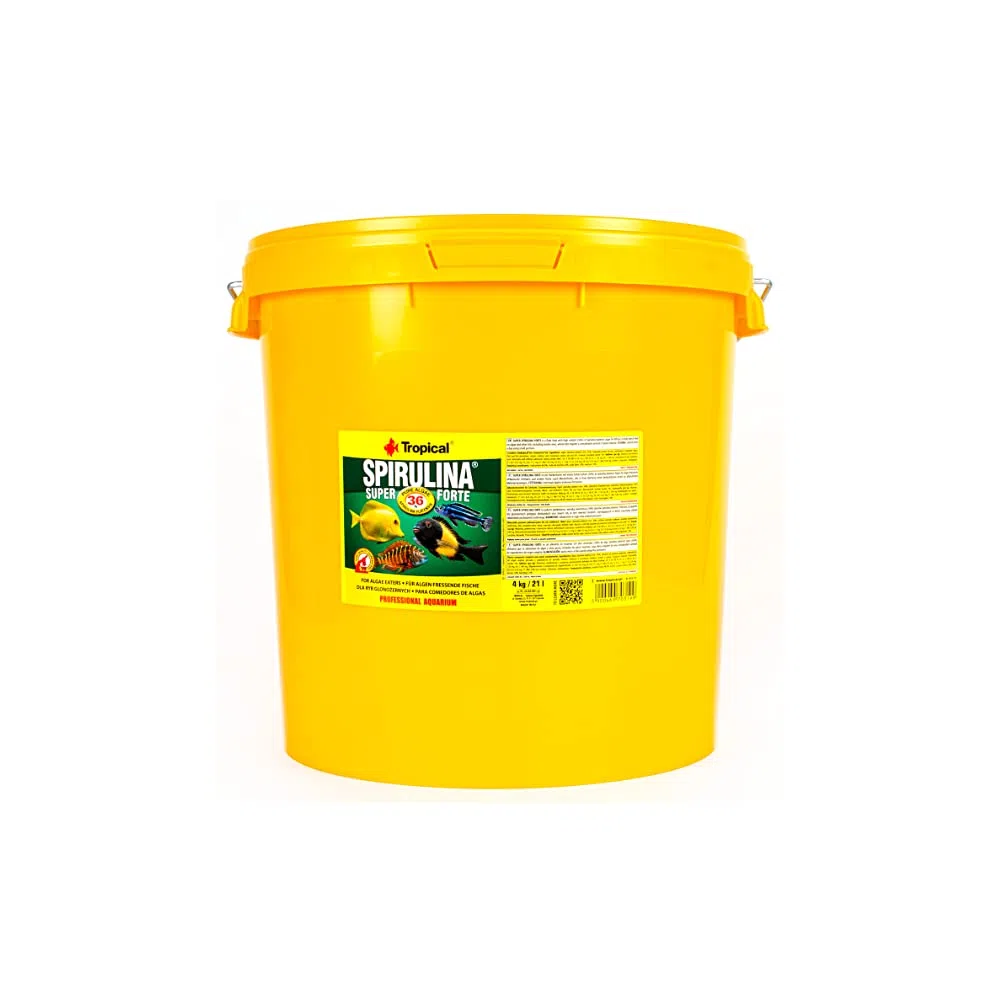 Tropical Super Spirulina Forte Flockenfutter mit 36% Spirulina (Platensis) Anteil, 1er Pack (1 x 21 l)