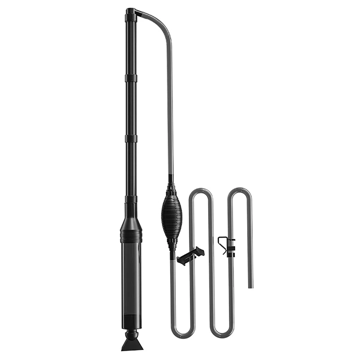 Hand-Aquarium-Kiesreiniger, Aquarium-Sandreiniger-Kit, Algenreiniger, Geeignet für Wasserfilterwechsel und Wasserumwälzung(L)