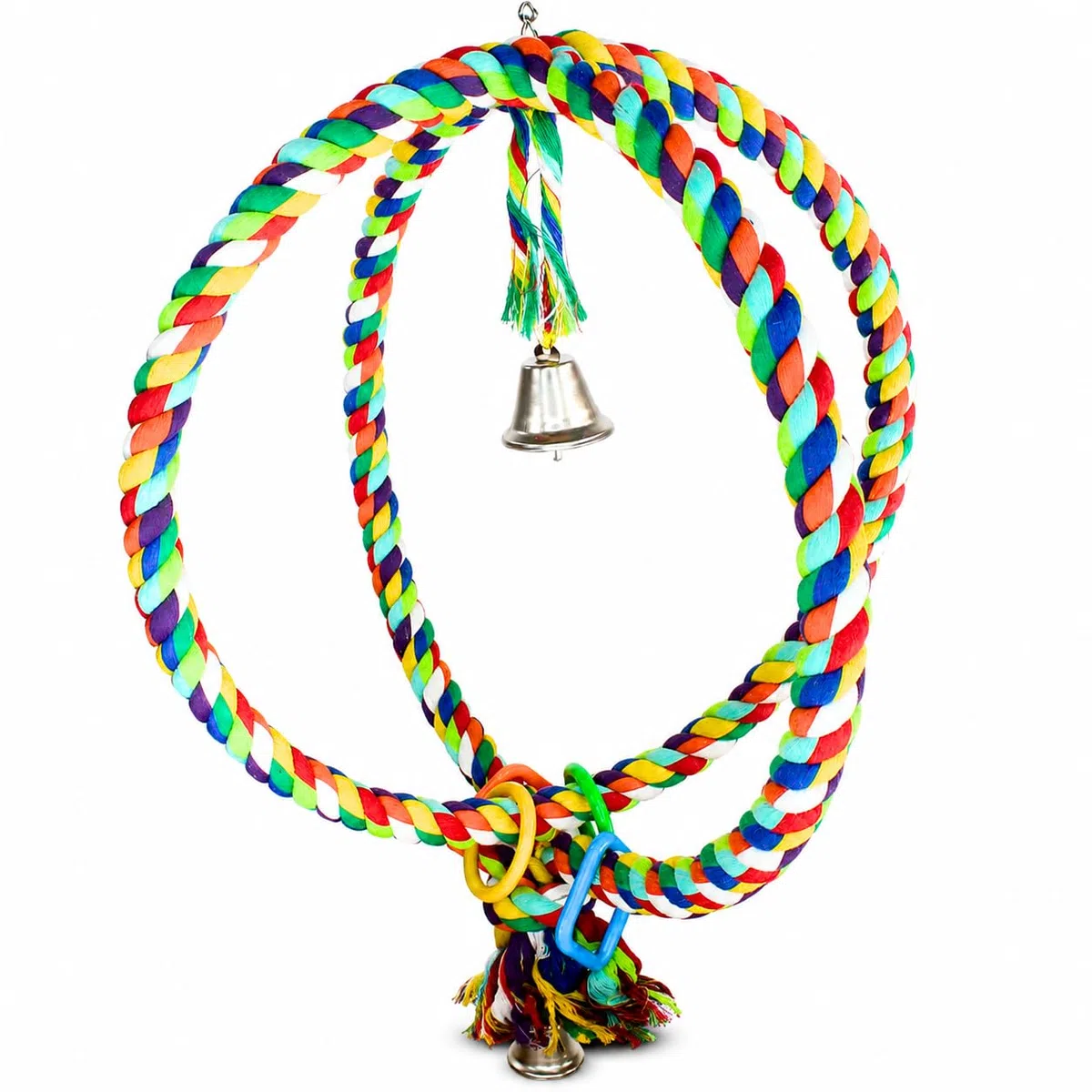 Bonka Bird Toys 1411 Huge Globe Seil Ring Swing Vogel Spielzeug Parrot Käfig Toys Käfige Aras Amazon Kakadus