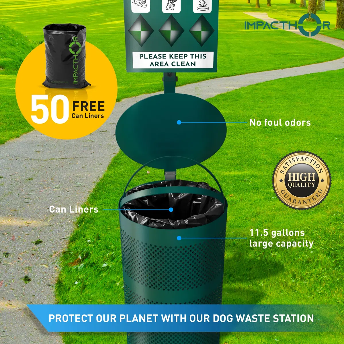 Hundekotstation für den Außenbereich, Design mit 4 ganzen und 800 Hundekotbeuteln, 50 Müllbeutel, 3 Kotbeutelhalter und 2 Schlüssel-Set, für gewerbliche Nutzung, Parks, Wohnungen und Hoa