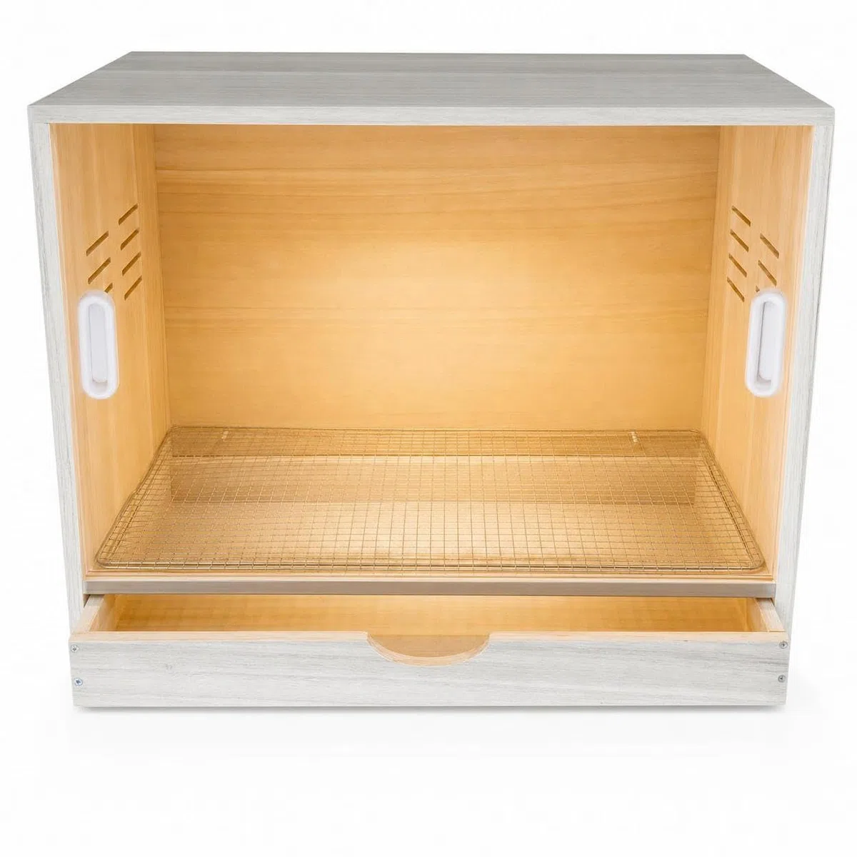 Brutkasten für Küken, Thermostatischer Brutkasten mit Schiebetür, Vogelzuchtbox für n, Nackter Käfig, Länge 60 cm - Breite 40 cm - Höhe 40 cm