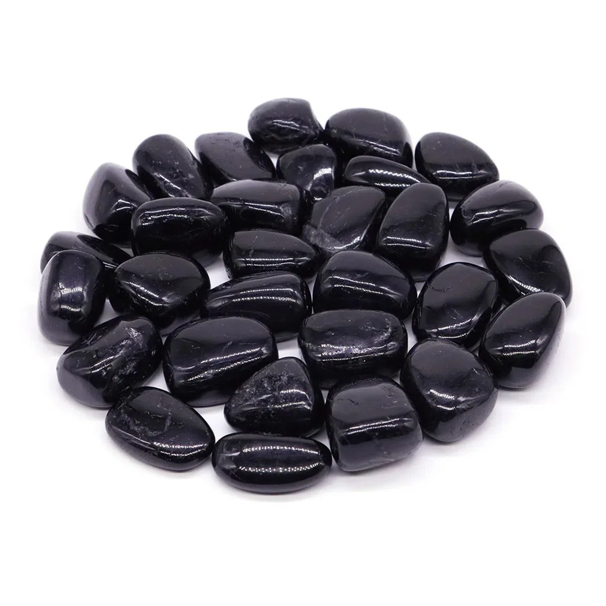 Aquariumkies Steine, Aquarium-Kiessteine, schwarzer Turmalin, Kristallmineralien, Edelstein, Reiki, getrommelt, 50–1000 g(1000g)