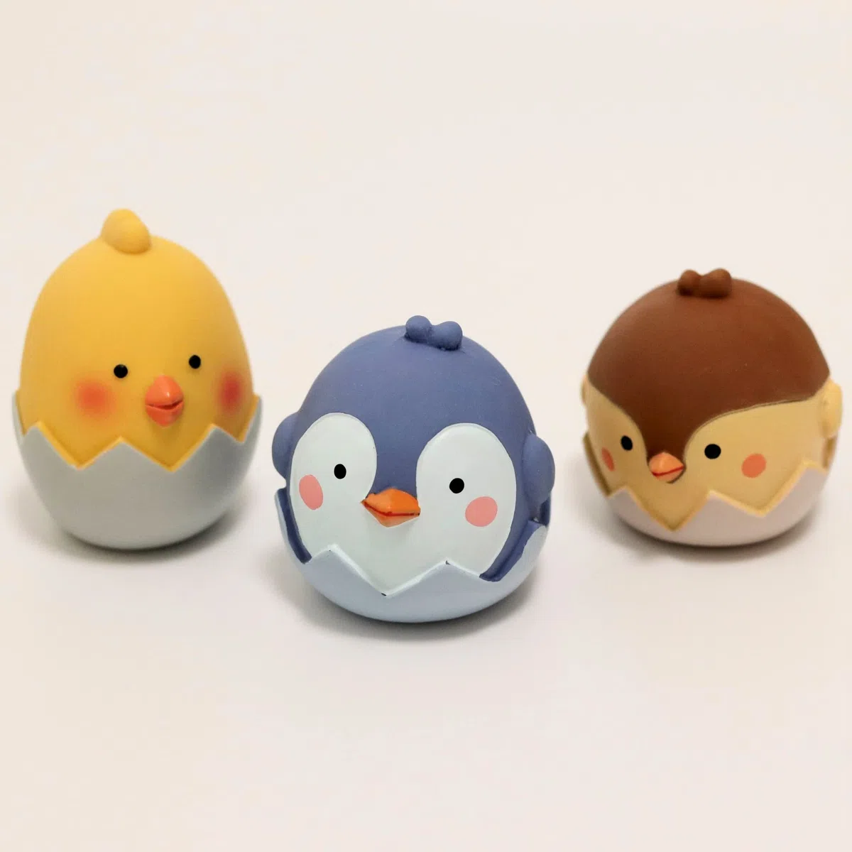 Ei Latex Hundespielzeug für kleine Hunde,Küken, Vogel & Pinguin Hundespielzeug, Quietschendes Hundespielzeug für kleine Hunde, Langlebiges Mini Hundespielzeug