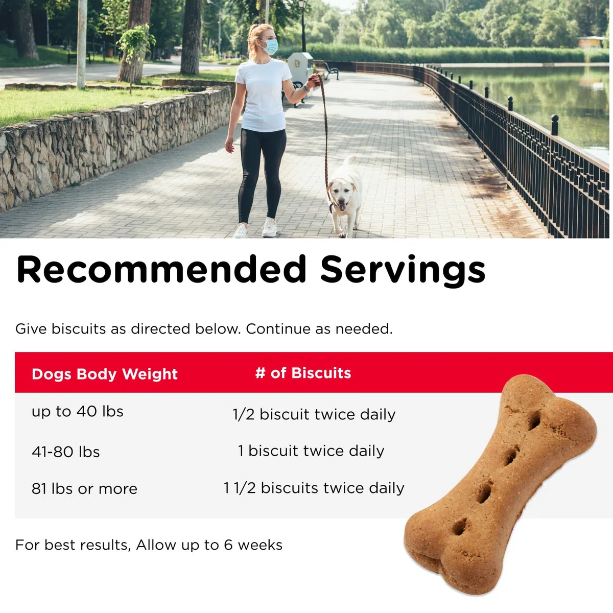 Nutri-Vet Hüft- und Gelenkkekse für Hunde – leckeres Hunde-Glucosamin-Leckerli & Hundegelenk-Ergänzungsmittel – großer Keks mit 300 mg Glucosamin – 2,7 kg