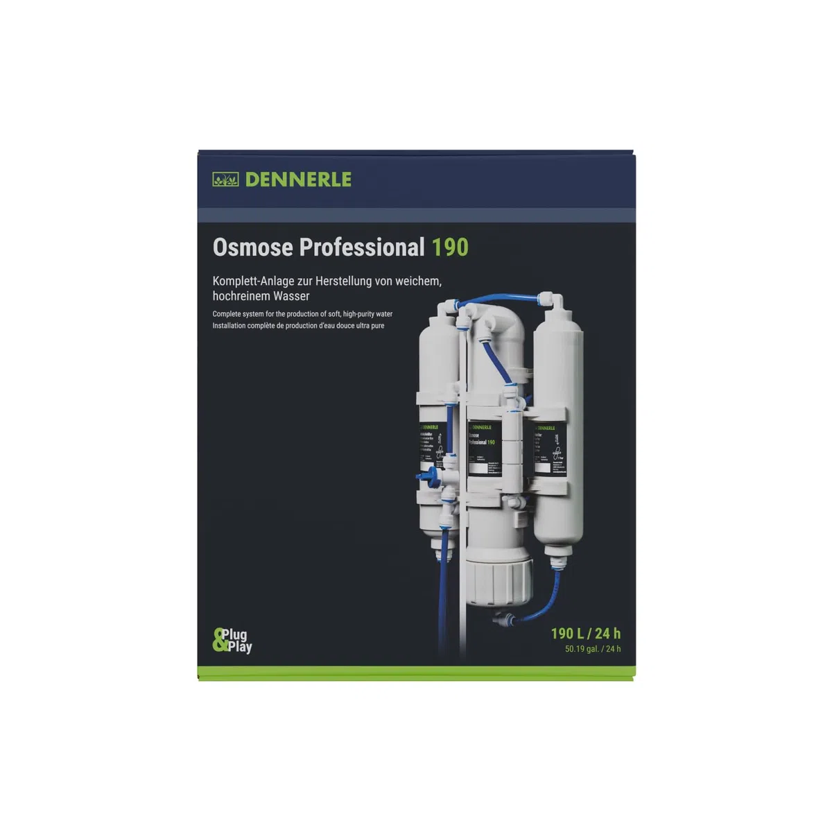 Dennerle Osmose Professional 190 - Komplett-Anlage zur Herstellung von weichem, hochreinem Wasser