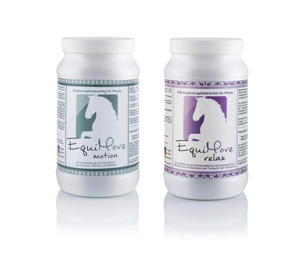 Set Bewegung & Ruhe | je 1 Dose (1,5 kg) Motion Relax | speziell für Pferde mit verordneter Boxenruhe aufgrund von Bewegungsproblemen