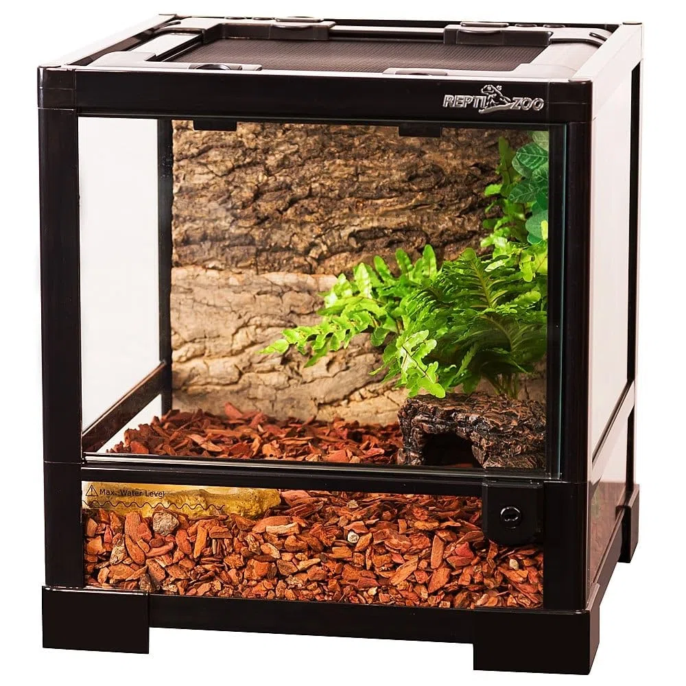 ReptiZoo Glas-Terrarium 30x30x32 cm mit Schwenktüre, zerlegbar - verschickbar! RK0101S