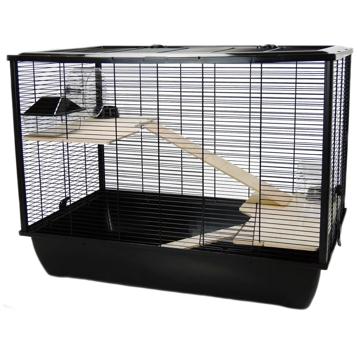 Little Friends Grosvenor Ratten- und Hamster-Käfig mit Holz-Podest und -Leiter