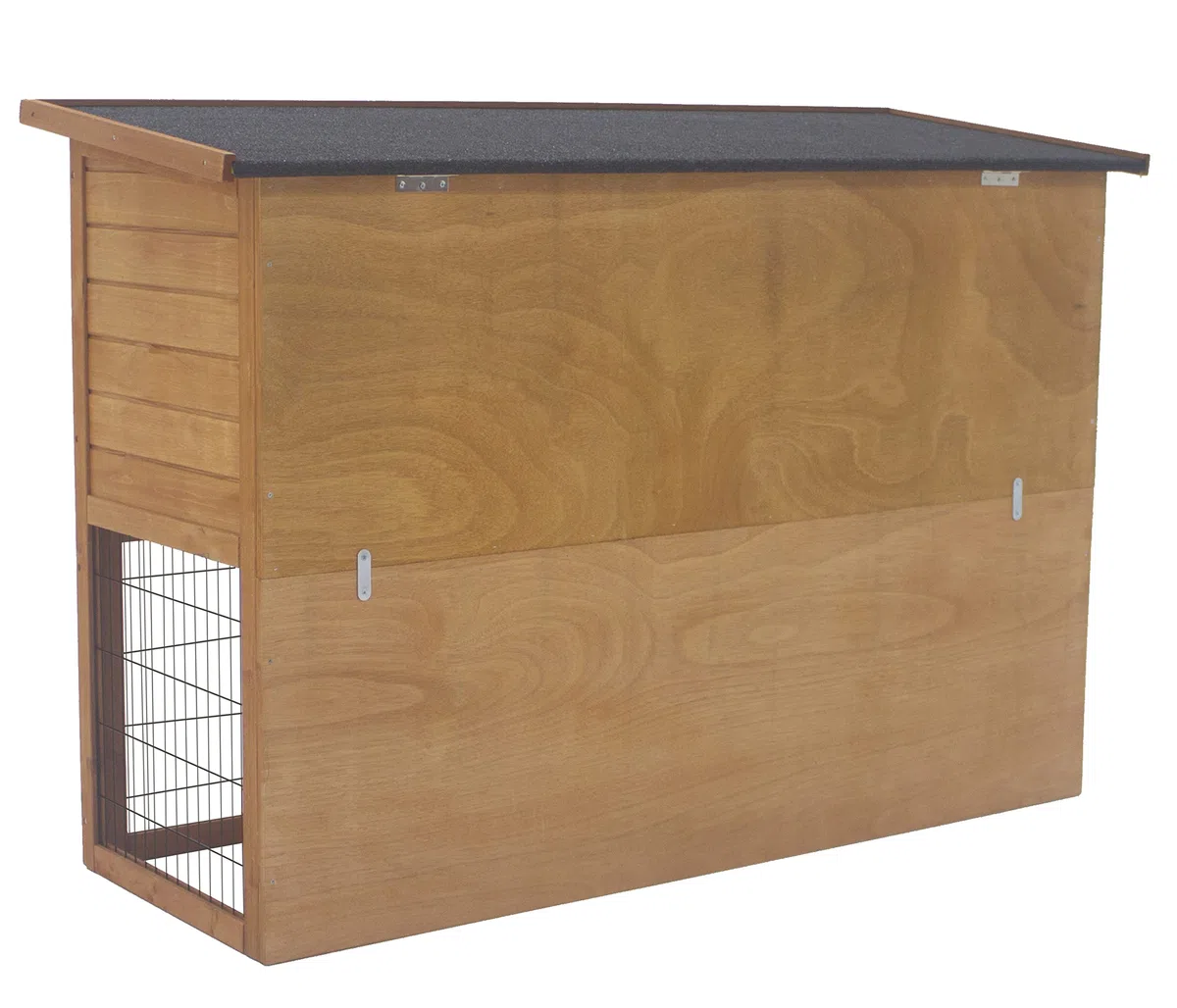 Dehner Nagerheim Hoppel mit Freilaufgehege, ca. 136 x 50 x 85 cm, Holz, natur