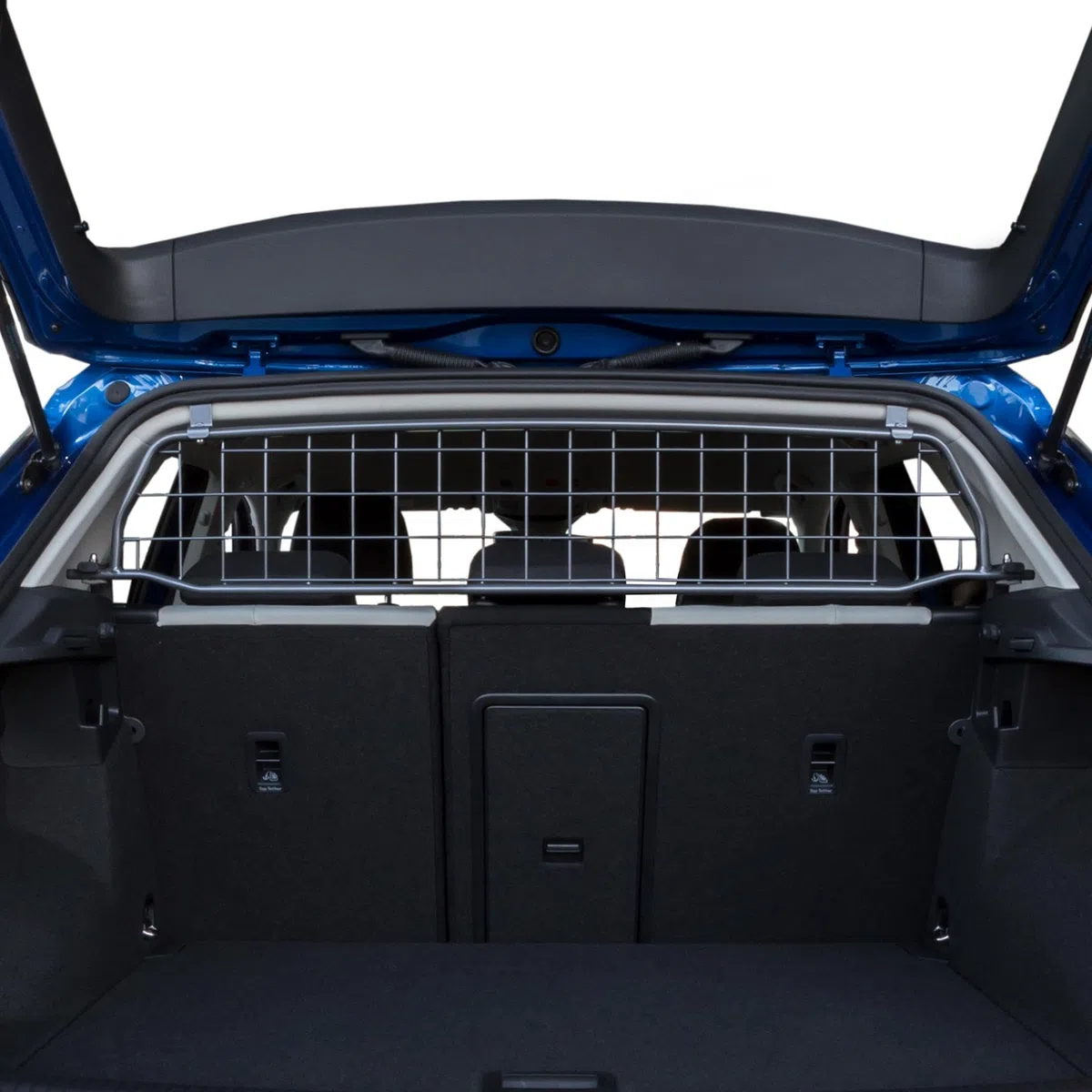 Travall Hundegitter für Volkswagen T-ROC (2017-2025), fahrzeugspezifisches Trenngitter für den Kofferraum aus Stahl, passgenau für sicheren Hundetransport