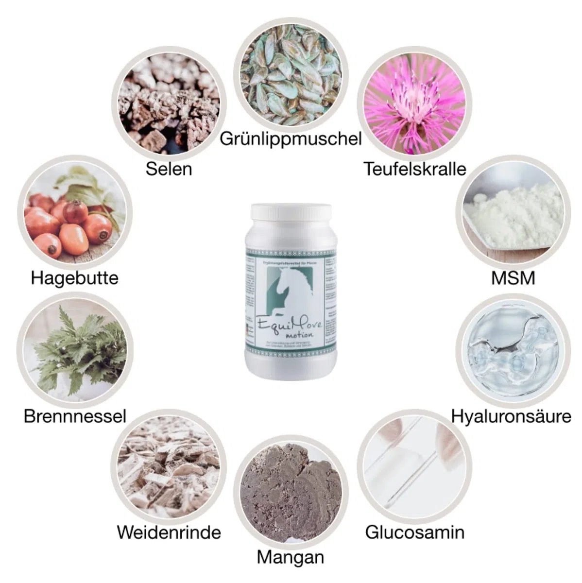 Set Bewegung & Ruhe | je 1 Dose (1,5 kg) Motion Relax | speziell für Pferde mit verordneter Boxenruhe aufgrund von Bewegungsproblemen