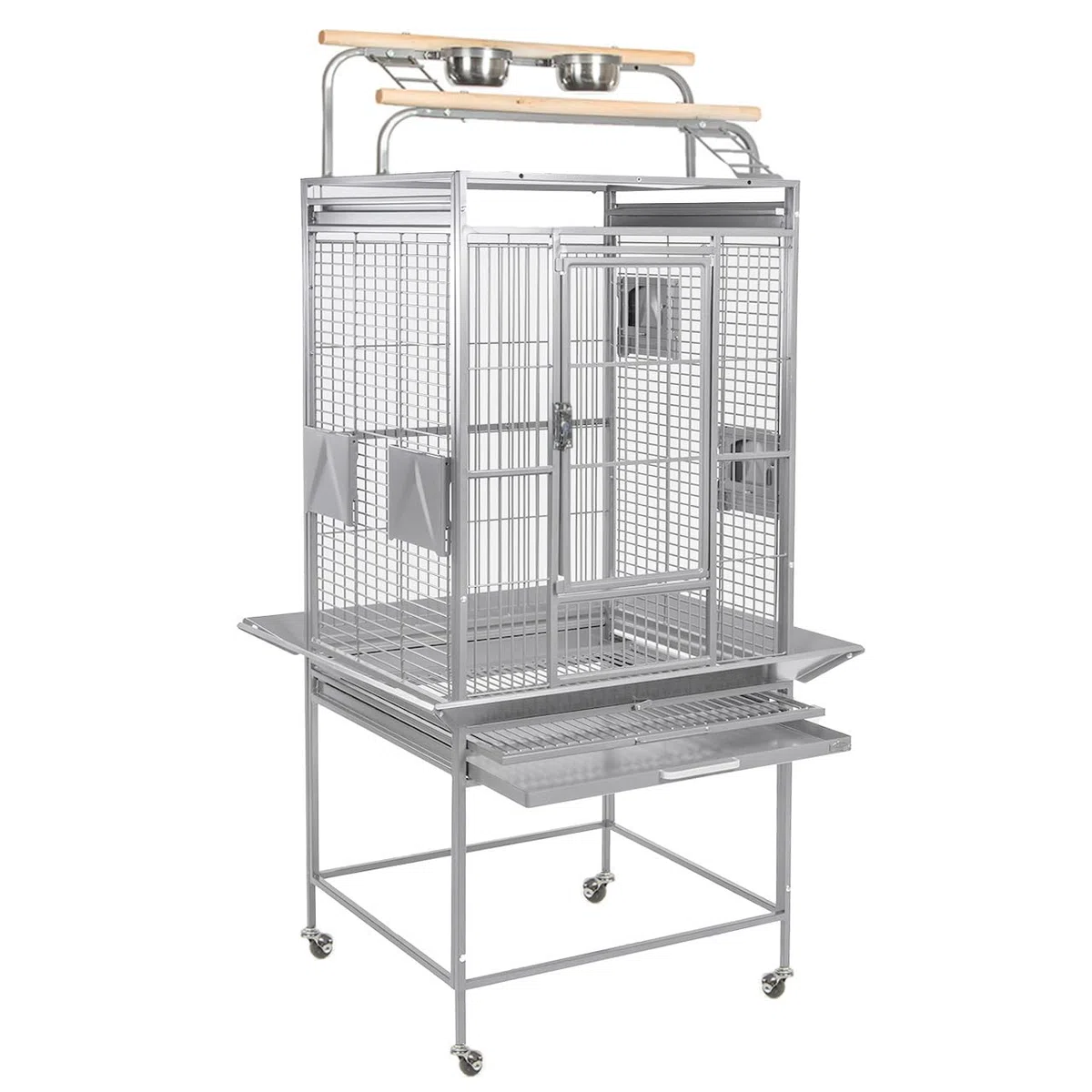 Montana Cages | Käfig, Voliere Finca Play - Platinum für Sittiche & Papageien