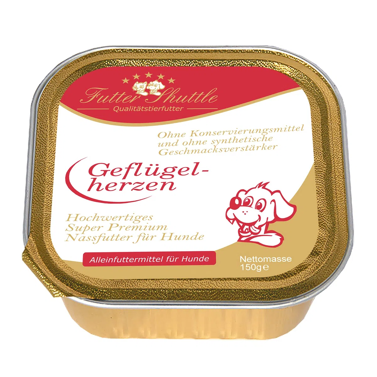 Angebot Hunde Nassfutter Sparpaket. 72 Schalen 150g in sechs vers. Geschmacksrichtungen. Eines der besten Hundefutter Nassfutter auf dem Markt!