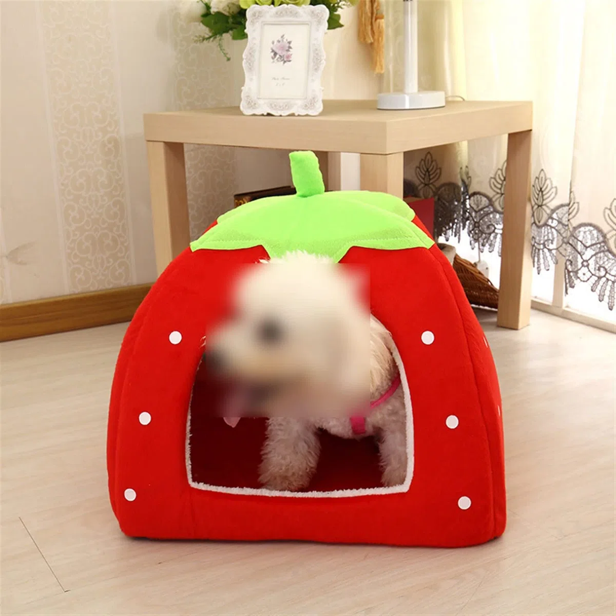 Weiches Kleintierhaus Nest Meerschweinchen Hamster Winter Warm Eichhörnchen Kaninchen Chinchilla Ratte Erdbeerbett Heimtierbedarf (Color : Rosso)