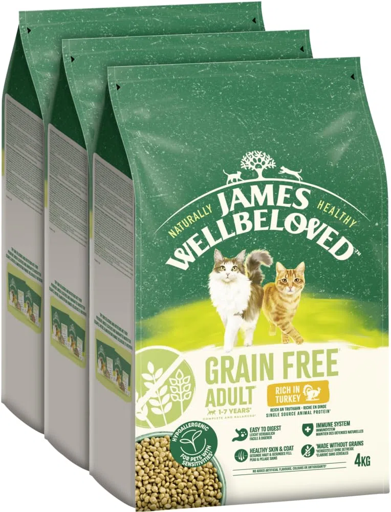 JAMES WELLBELOVED™ Katze Getreidefrei Truthahn 3x4kg