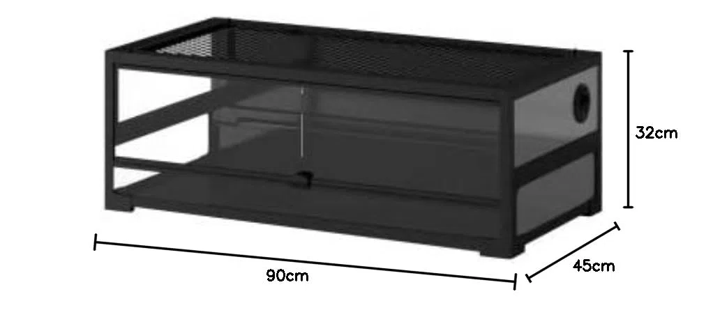 ReptiZoo Glasterrarium Easy-Build 90x 45x 32cm - verschickbar (NRK904532)